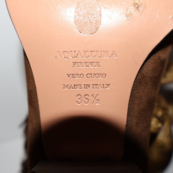 Aquazzura ‘Pocahontas’ Cowboy-Inspired Suede Booties Size  US 6  Fall Fashion - Picture 7 of 12